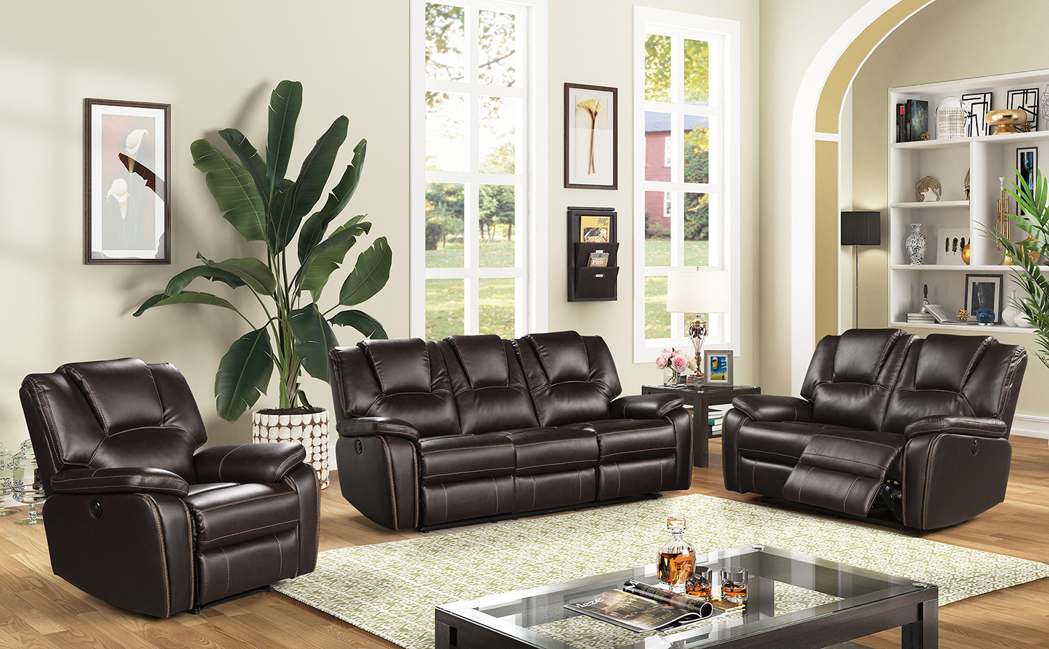 Living Room Couch And Recliner Set