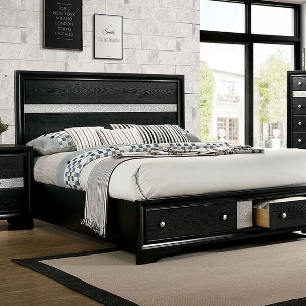 Queen 6-Piece Bedroom Set - CHRISSY | CM7552BK - CALL FOR PRICE - Image 4